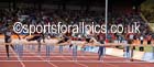 From left to right: Dawn Harper-Nelson, Queen Harrison and Sally Pearson, 100 metres hurdles at the Sainsbury's Birmingham Grand Prix. Photos: David T. Hewitson/Sports for All Pics